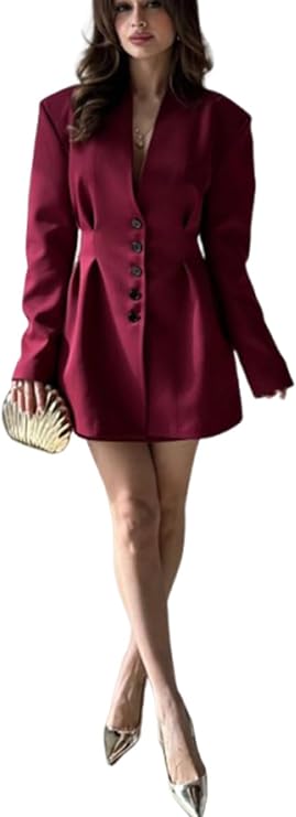 utcoco Women 2025 Trendy Single Breatsed Blazer Business Casual Blazers for Women Work Office Suit Jackets