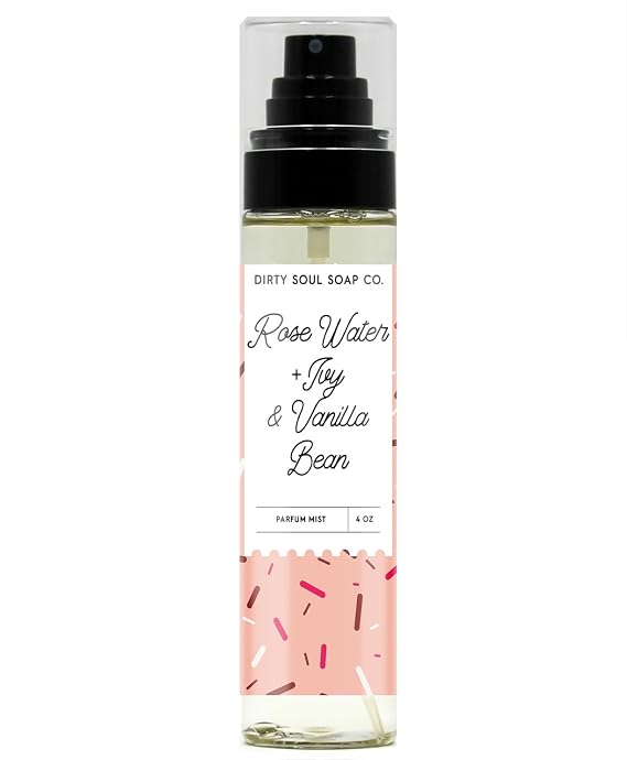 Rose Water + Ivy & Vanilla Bean Parfum Mist - Inspired by s Rose Water + Ivy & Vanilla Bean | Long Lasting Scent | Fragrance Dupe