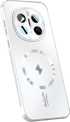 Lens Protection Case for Honor Magic 7 Pro7, Slim All -Inclusive Camera Matte Phone Case Support Vehicle Magnetic Suction,White,7Pro