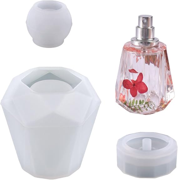 3 Pieces Jewelry Storage Container Silicone Molds Bottle Casting Molds Storage Jar Epoxy Resin Molds for Resin