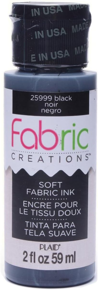Fabric Creations Fabric Ink in Assorted Colors (2-Ounce), Black