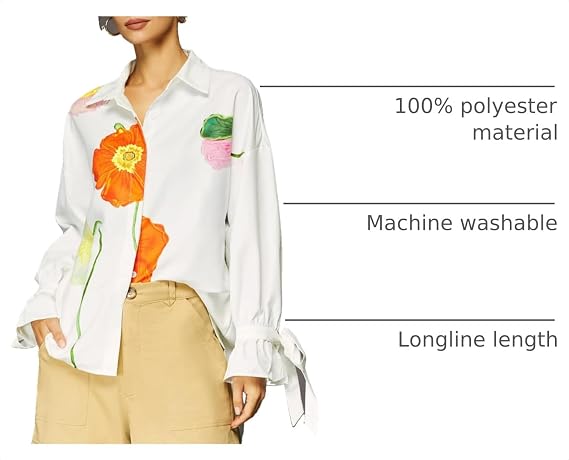 stylewe Floral Print Button Down Shirt for Women Loose Ruffle Bell Sleeves Tunic Blouse Trendy Clothes 2025