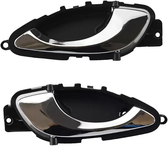 Car styling 1 PC Chrome/Matte Gray Interior Door Handle For JAC Heyue RS J5 Front Rear Left Right Inner Door Handle Auto Spare Parts Replace(Chrome(Reae Right))