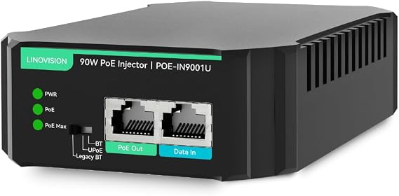 LINOVISION Gigabit 90W 802.3bt PoE Injector