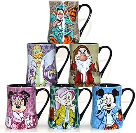 Mornings Coffee Mugs - Set of 6, Disneyland Paris