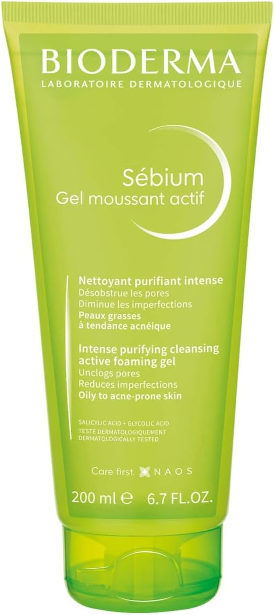Bioderma Sébium Yağlı, Akne Eğilimli Cilt Sivilce Karşıtı Salisilik Asit Glikolik Asit Temizleme Jeli 200 ml