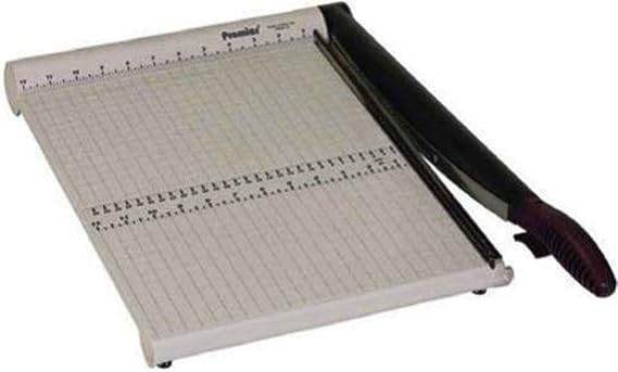 Martin Yale P215X Premier Polyboard Trimmer, 15" Cutting Length, Base Size 13.5" x 22.75" x 2.25", Unbreakable PolyBoard Base, Self-sharpening Stainless Steel Blades Cut Up To 10 Sheets at Once