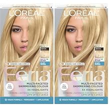 L'Oreal Paris Feria Multi-Faceted Shimmering Permanent Hair Color, 11.21 Bad to the Blonde (Ultra Pearl Blonde), Pack of 2, Hair Dye