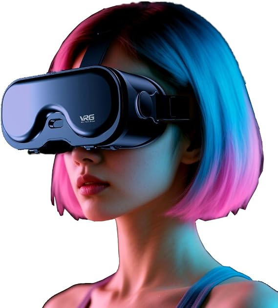 VR Headset for iPhone and Android, 3D Virtual Reality VR Glasses With blue lights for VR Games Movies & Video, Support 4.7-7.0”phone for Kids & Adults with Remote Controller