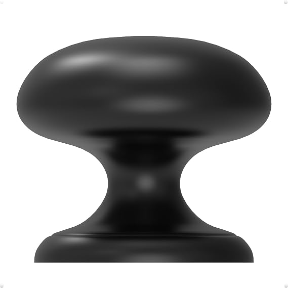 trust4care 4-Pack Matte Black Large Knobs+30Pack Flower Knobs