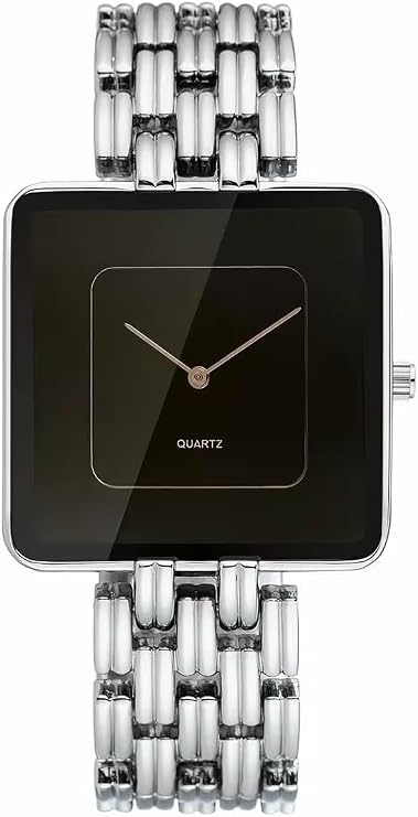 Men’s Classic Square Wrist Watch Minimalist Business Waterproof Stylish Design Classic Timekeeping Gift for Men