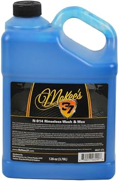 McKee's 37 N-914 Rinseless Wash & Wax (No Rinse Wash), 128 fl. oz.
