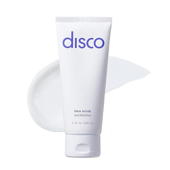Mens Renewing Face Scrub Natural & Organic Deep Exfoliating Cleanser & Pre Shave Wash, Soften, Remove Blackheads & Ingrown Hair, Eucalyptus, Paraben-Free with Coffee Extract, AHA & BHA, 2oz