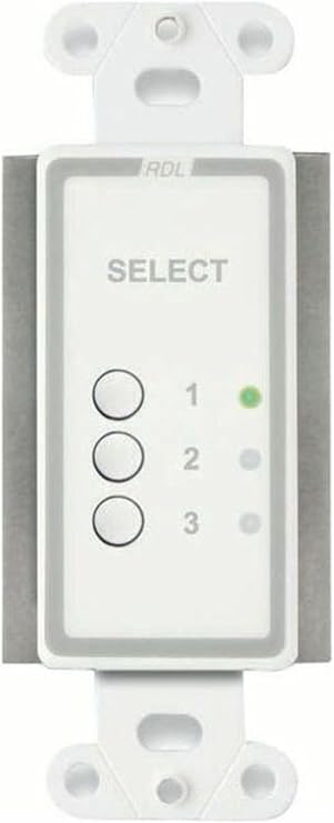 RDL D-TPRX3A Three-Input Format A Source Selector (White)
