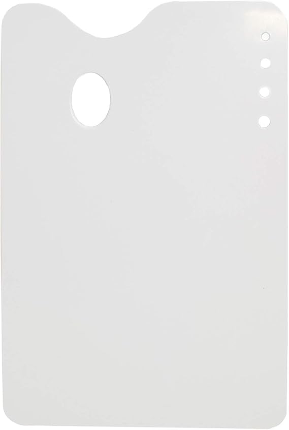ARTWAY - Mixing Palette - Rectangular & Flat - Large - 350 x 235 mm (14 x 9) Flat White 1 Piece