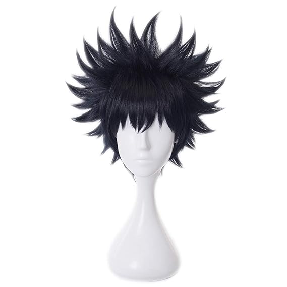Megumi Fushiguro Wig, Megumi Fushiguro Cosplay Wig with Wig Cap, Length approx.30cm
