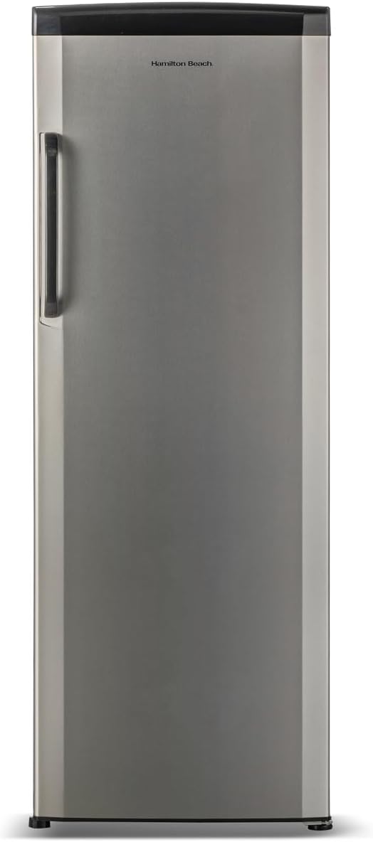Hamilton Beach Upright Freezer, Deep Freeze, Stainless Steel Freezer with Drawer Compartments, 11 cu. ft. Freezer 25D x 23.6W x 66.5H