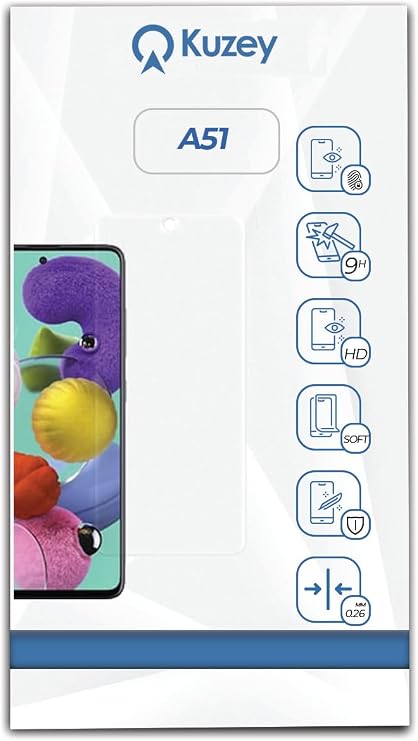 KZY İletişim Samsung A51 ile uyumlu Temperli Ekran Koruyucu Kırılmaz Cam
