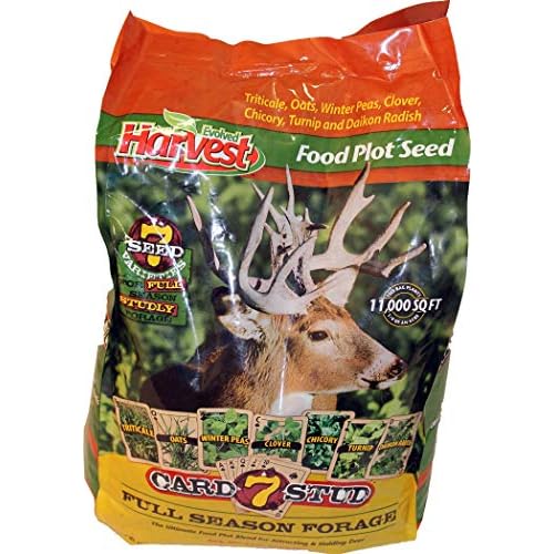 Evolved Harvest 7 Card Stud Adaptive Food Plot Seed - Full Season High-Protein & Minerals Forage for Deer