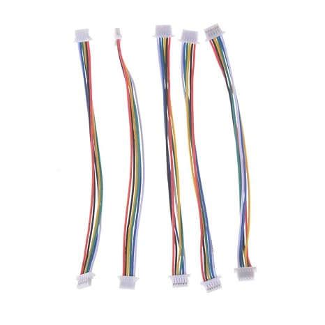 New 5pcs/lot Mini Micro SH 1.0mm 6-Pin JST Double Connector Plug Wires Cables 100MM Drop Ship