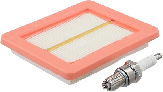 Filter and Spark Kit for Honda for GCV160 GCV135 GC190 Engines for HRX476C HRX476C1 HRX476C2 Mowers Replacement Part 17211-Z8B-901 & BPR5ES