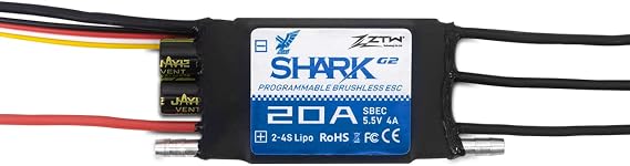 ZTW Shark Series Boat ESC (Shark G2 20A SBEC)