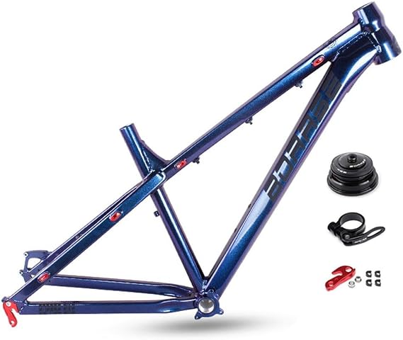 26er 27.5er Mountain Bike Frame Hardtail DH/XC/AM MTB Frame 17'' Disc Brake Aluminum Alloy Frame QR 135mm(Discoloration,26x17'')