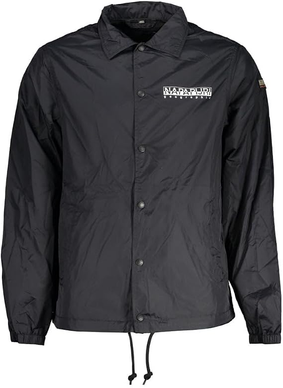 Napapijri Black Polyester Men Jacket