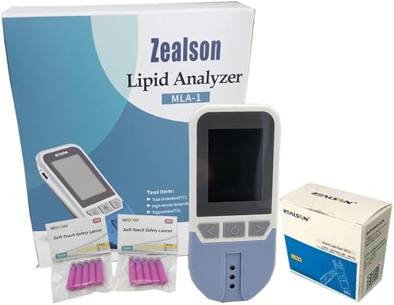 5 in 1 Lipid Meter Lipid Test Meter Analyzer Cholesterol Meter Cholesterol Test Meter Kit Analyzer TC TG HDL LDL + 25xStrips
