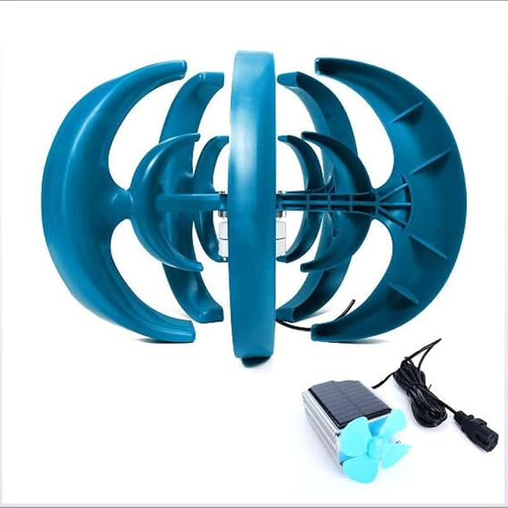 12000W Wind Turbine Generator 5 Blades Lantern Vertical Axis Permanent Magnet Wind Turbine Generator with Controller+Wind-Solar Electric Vehicle Self-Generating Battery,220v
