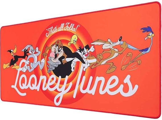 SUBSONIC - XXL Gaming Mouse Pad, 35x15 Inches, Extra Large Gaming Desk Pad? Non-Slip Base, Stitched Edges, Water-Repellent Surface, Official Licensed (Looney Tunes)