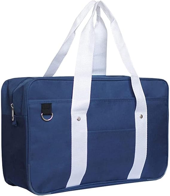 Japanese School Bag Handbag Anime Backpack, Cosplay High School JK Uniform Bag, Retro Shoulder Bags for Girls, Kawaii Student Backpack, Travel Daypack Blue