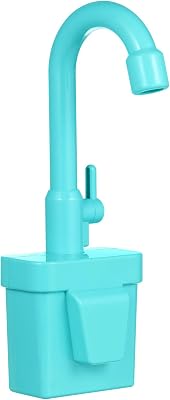 TOYANDONA Kitchen Sink Toy, Play Kitchen Sink Faucet Pretend Play Kitchen Faucet Replacement Toy Sink Faucet Play Kitchen Accessories for Kids Toddlers Boys Girls