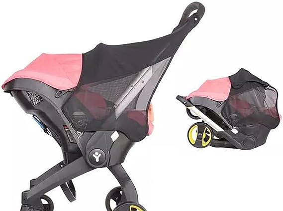 Baby Pram Sunshade for Doona Stroller Car Seat (not for Doona X) Snap-on Sun Protection Stroller Canopy, Anti-UV Baby Pushchair Blackout Cover Shield Insect Mosquito Net Parasols Sun Covers