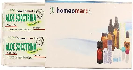 Aloe socotrina Homeopathy Pellets (Pills) in 6C Potency, Pack of 2