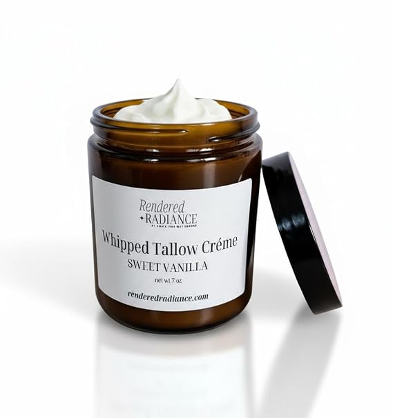 Rendered Radiance Sweet Vanilla Whipped Tallow Body Creme