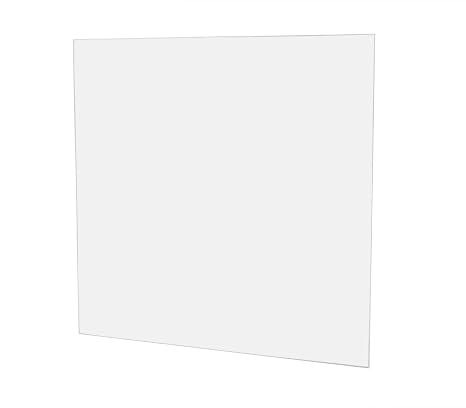 Clear Acrylic Plexiglass Sheet- 1/16" Thick - 12" x 12"