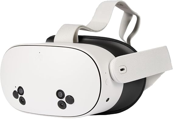 2021 Meta Quest 2 All-in-One VR Headset 256GB, Touch Controller, 1832x1920 Up to 90Hz Refresh Rate LCD, 3D Audio, Mytrix Carrying Case, Earphones, Link Cable 3M