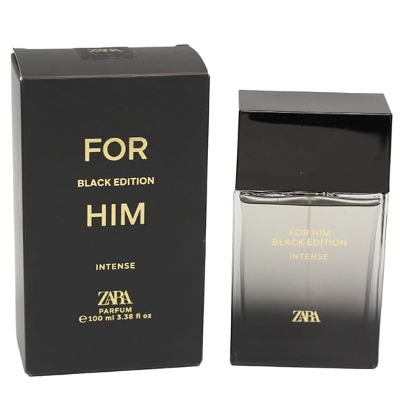 Zara For Him Black Edition Intense Cologne for Men Parfum 100 ML (3.38 FL OZ)