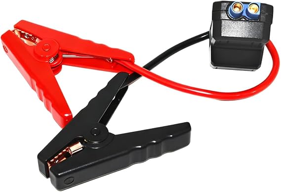 Car Jumper Starter Clamps, Heavy Duty Emergency Jumper Start Battery Booster Clamp Cable Replacement, Automobile Alligator Clip to EC5 Connector, Universal for Truck SUV Camper