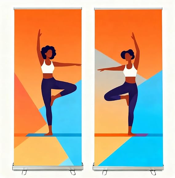 JUST 4 SIGNS Standard Retractable Banner Stand 31.5"x72" - 80" 1 UNITS with Padded Canvas Bag (STAND ONLY) (31.5")
