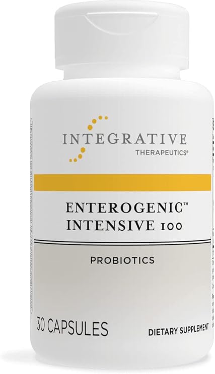 Integrative Therapeutics Enterogenic Intensive 100 - Probiotic Supplement for Digestive Wellness* - GI Tract & Gut Health Support* - Gluten-Free - 30 Capsules (30 Servings)