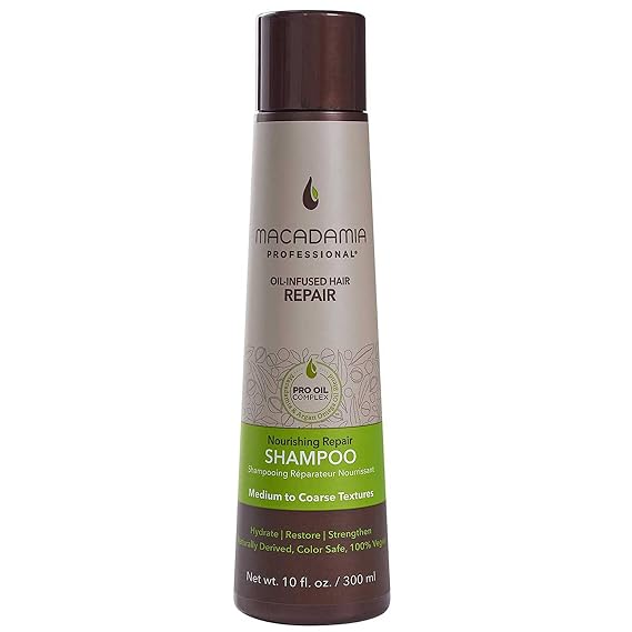 Macadamia Professional Nourishing Repair Hair Shampoo Paraben & Sulfate-Free Shampoo Repair Cleanser for Dry & Damaged Hair Care, 10 fl oz