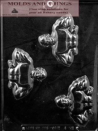 Muscle Man Chocolate Mold Weight Lifter Chocolate Candy Mold for Bodybuilding & Gym Lovers Fitness Trainer Mold for Sports Party Favors, Protein Gym Treats & Gifts