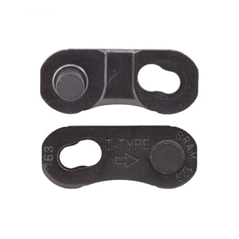 SRAM Eagle T-Type PowerLock Flattop Chain Connector Link - 12-Speed Rapid-Release Master with PVD Coated Nickel Finish, Durable Black Quick, Tool-Free Installation, 4 Pack | T-Type Flattop Chain Only, PVD Coated, Black, 4