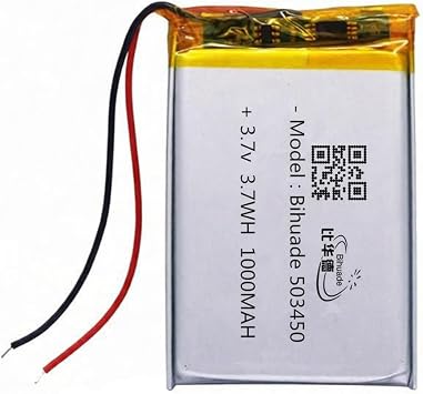 3.7V 1000mAh LiPo Battery Rechargeable 503450 Lithium Polymer Battery