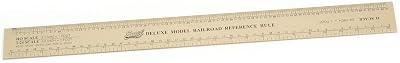 Excel Deluxe Model Railroad Reference ruler
