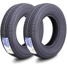 Set 2 Premium Trailer Tires 205 75 15 WINDA ST205/75R15 8-Ply LR D Steel Belted Radial w/Scuff Guard 8mm Deep Tread