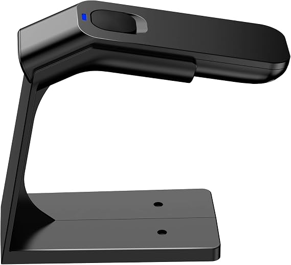 2D Barcode Scanner with Stand, Compatible with Bluetooth & 2.4G Wireless & Wired Code Scanner, USB Image Bar Code Reader for Laptops, Computers, Cashier,iPhone iPad Android