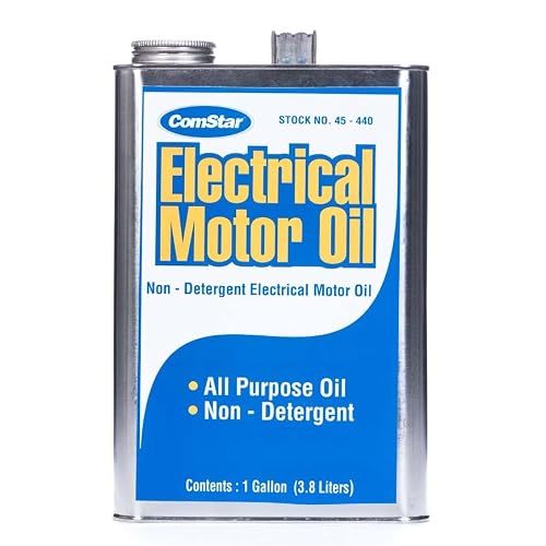 ComStar Electric Motor Oil, Non-Detergent, Premium Lubrication for Electric Motors, Oil Burners, Compressors, Circulators, Refrigeration Systems, Boosts Performance, Extends Motor Life, 1 Gal 45-440